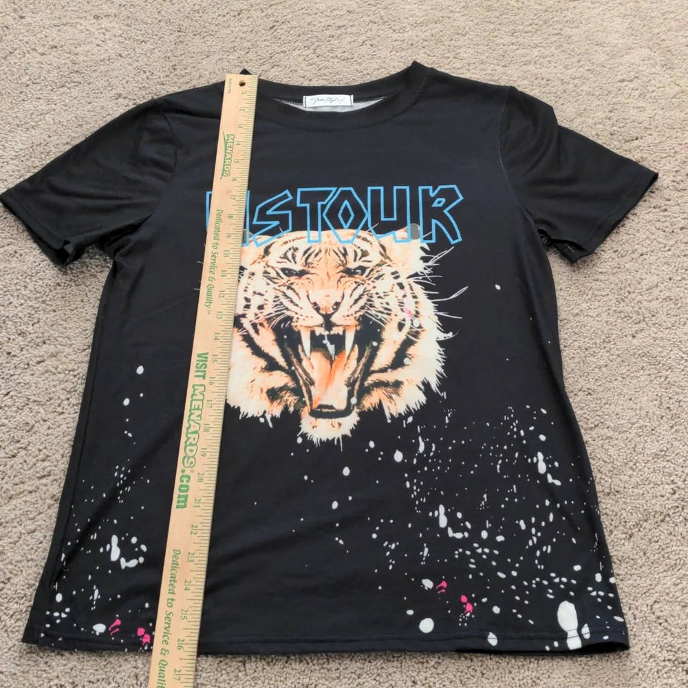 vintage style black graphic tee - Picture 4 of 4